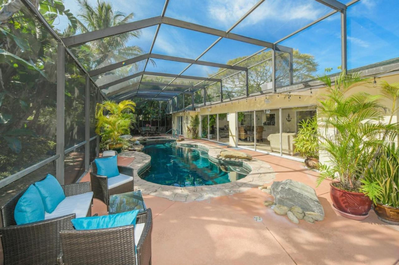 Island Time - Home Wenclosed Lagoon Style Pool Spa Walk To Beach Bikes Holmes Beach Exterior foto